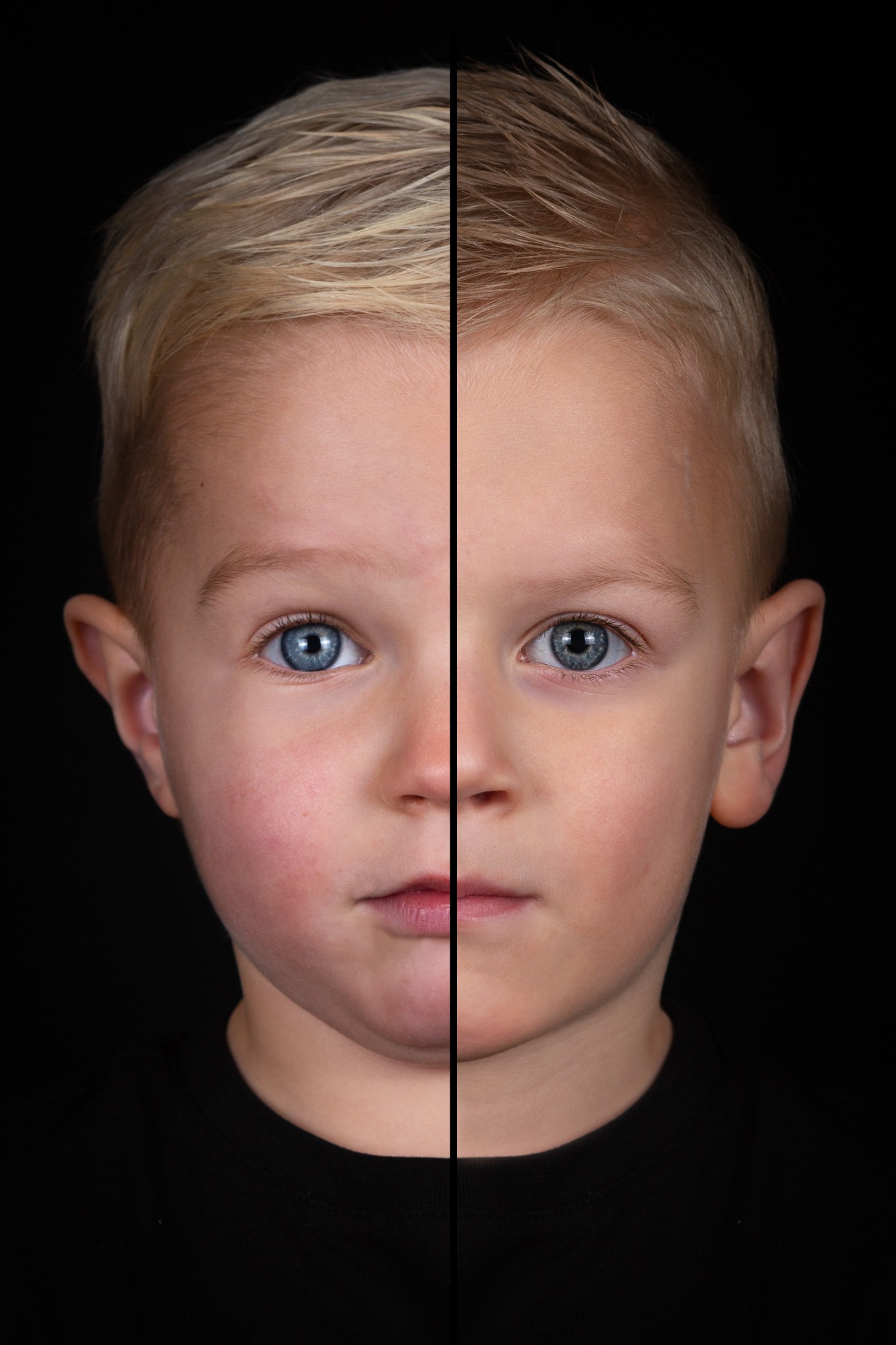 2-in-1 portret van twee kinderen in kleur door Samen in Beeld Fotografie